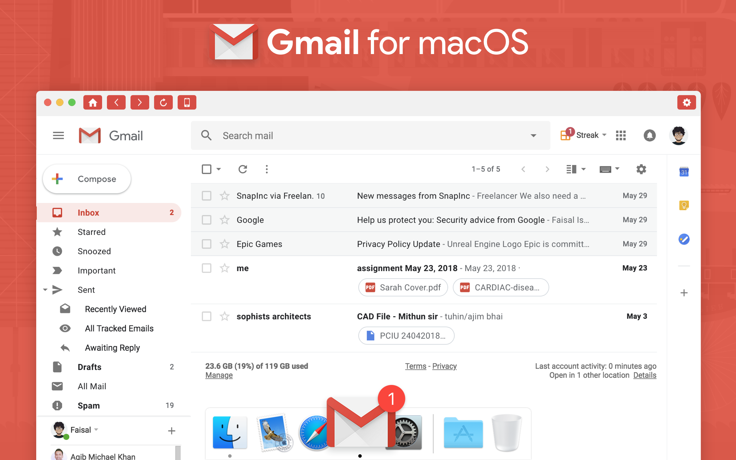gmail desktop client mac